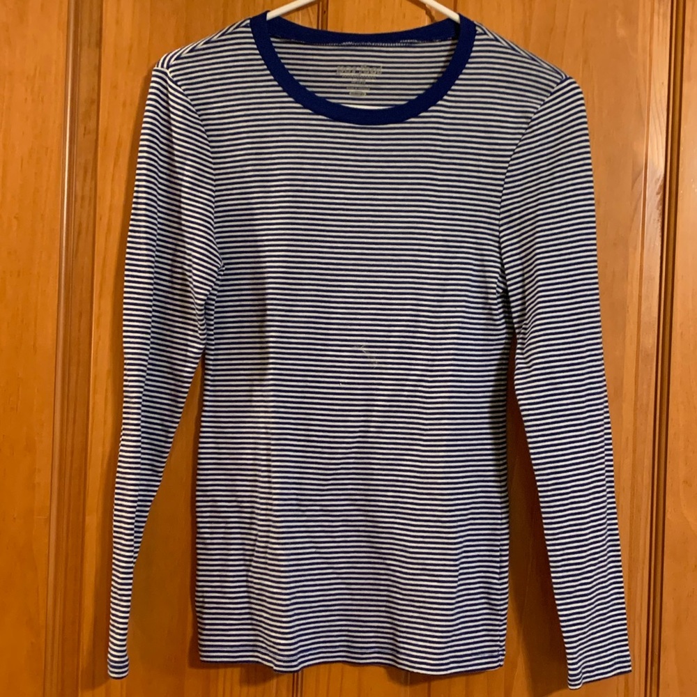 Old Navy 3/4 Length Striped Shirt